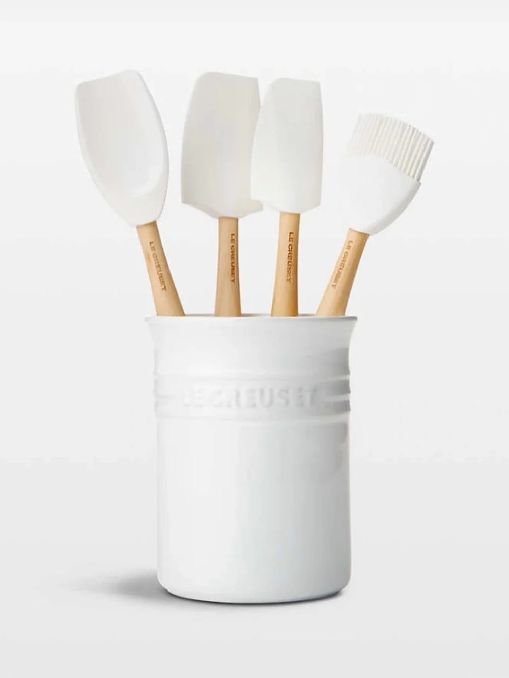 NWT Le Creuset White Utensil Holder (only)